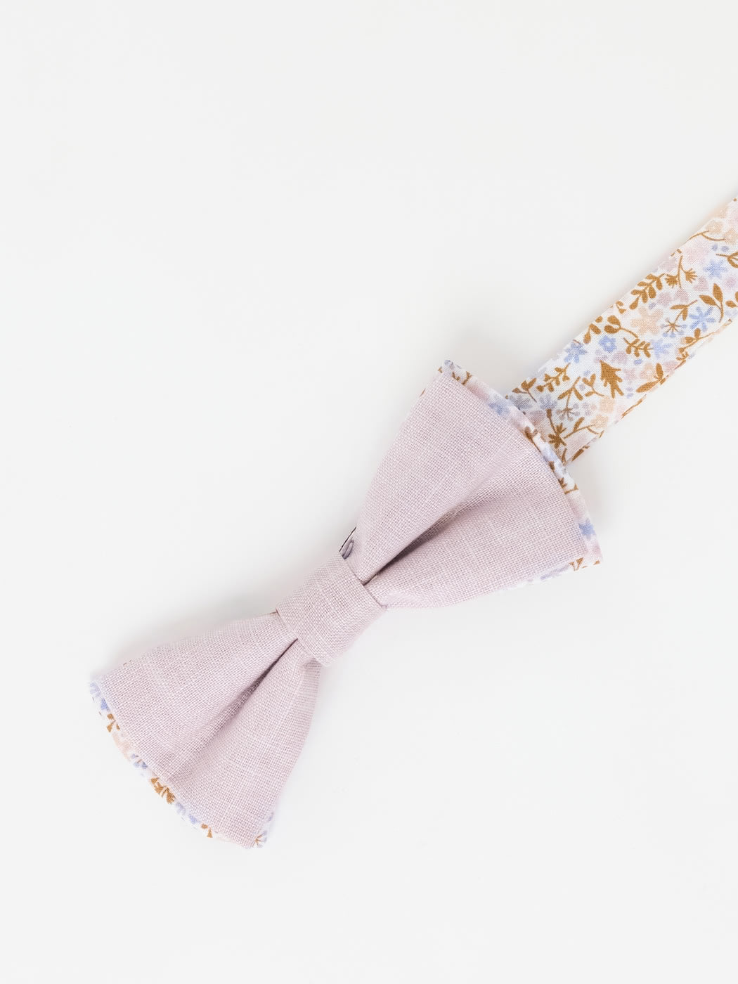 Nœud papillon fleuri en coton lin - DEVRED 1902
