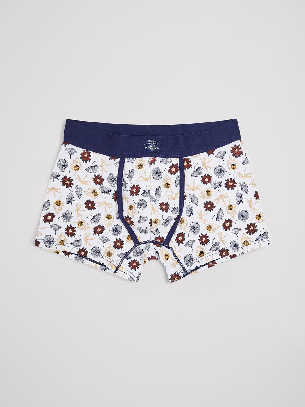 Boxer shorty fleuri en coton - DEVRED 1902