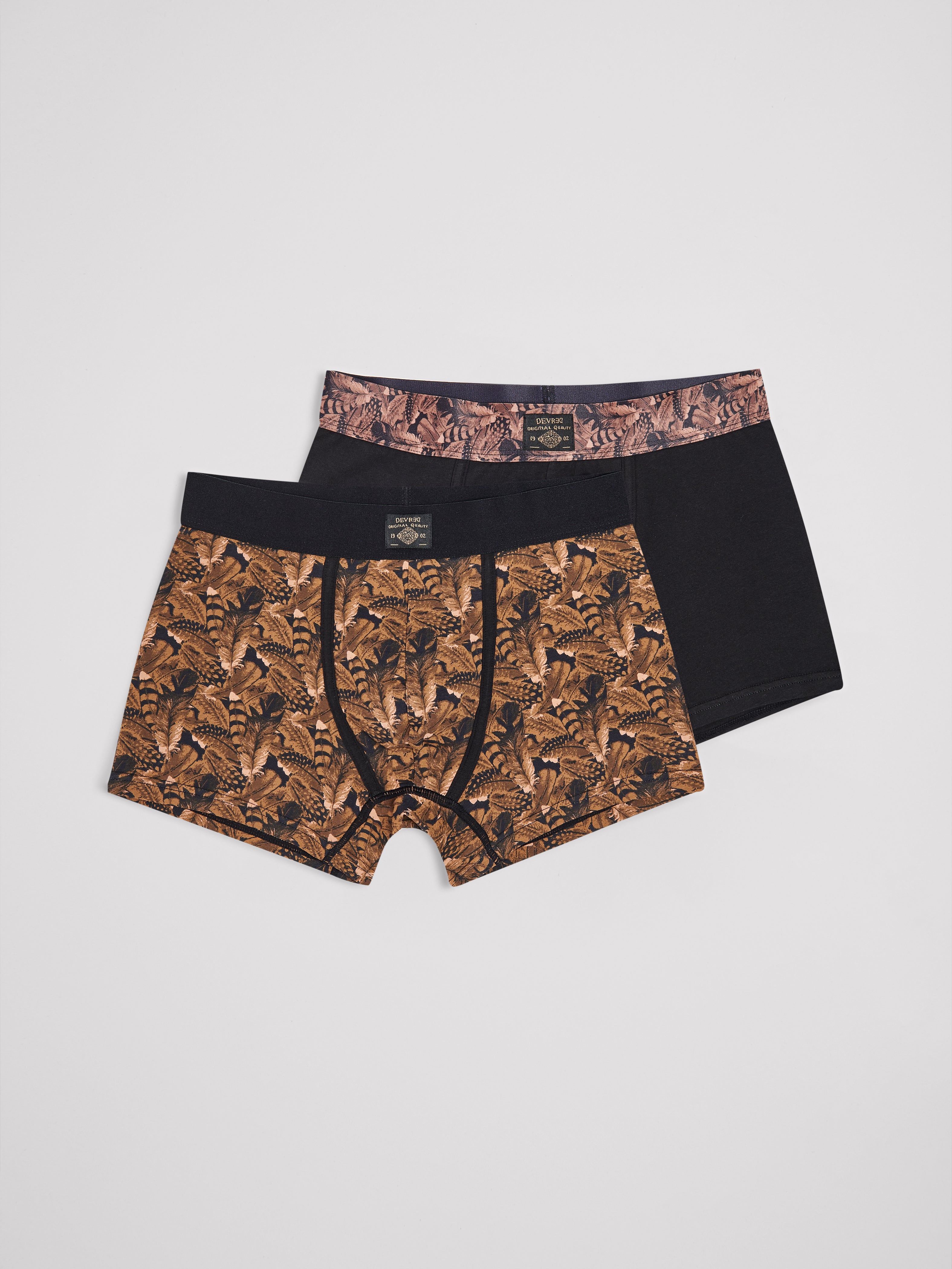 Coffret 2 boxers fantaisie en coton - DEVRED 1902