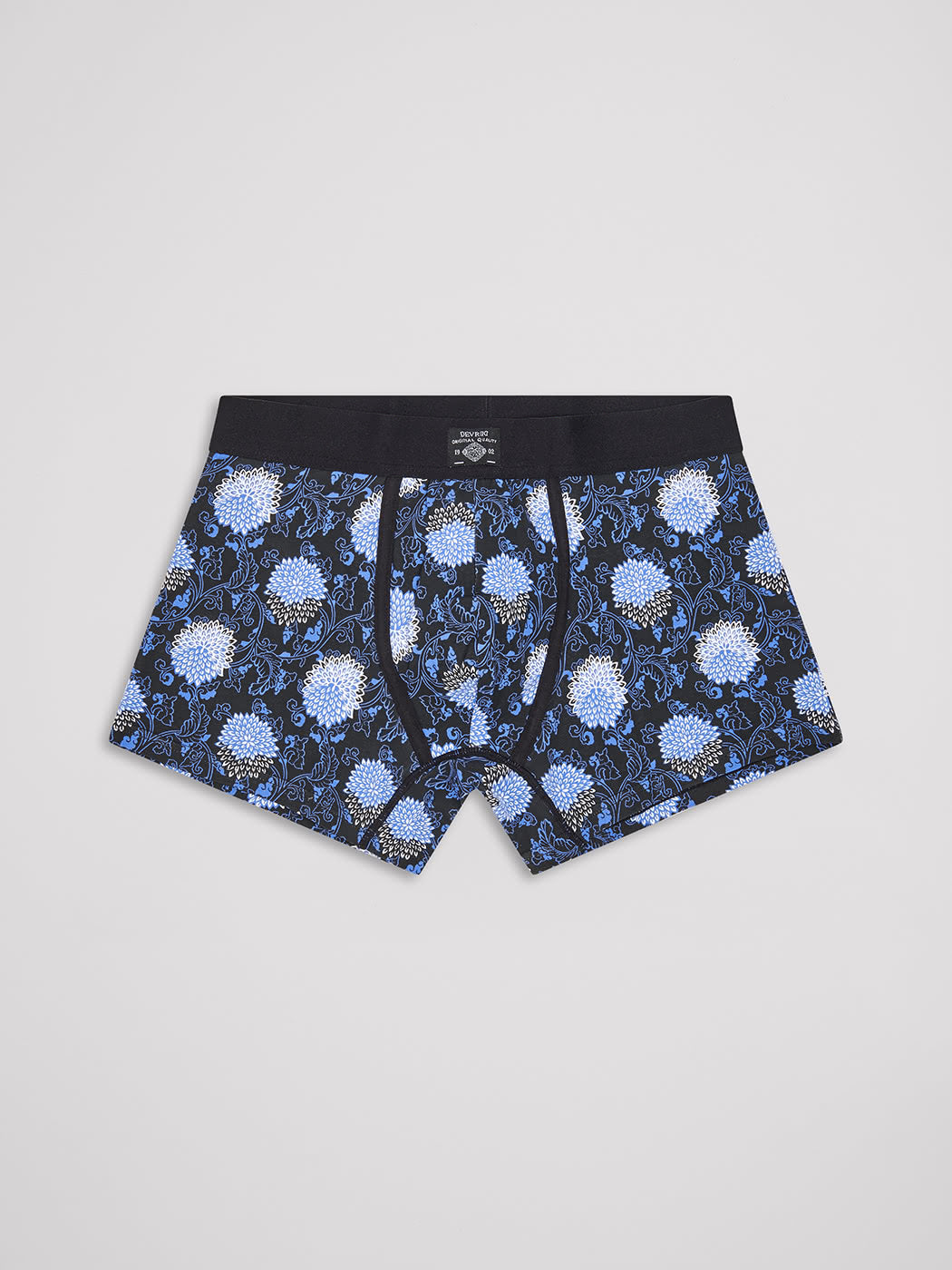 Boxer stretch en coton bio fleuri - DEVRED 1902