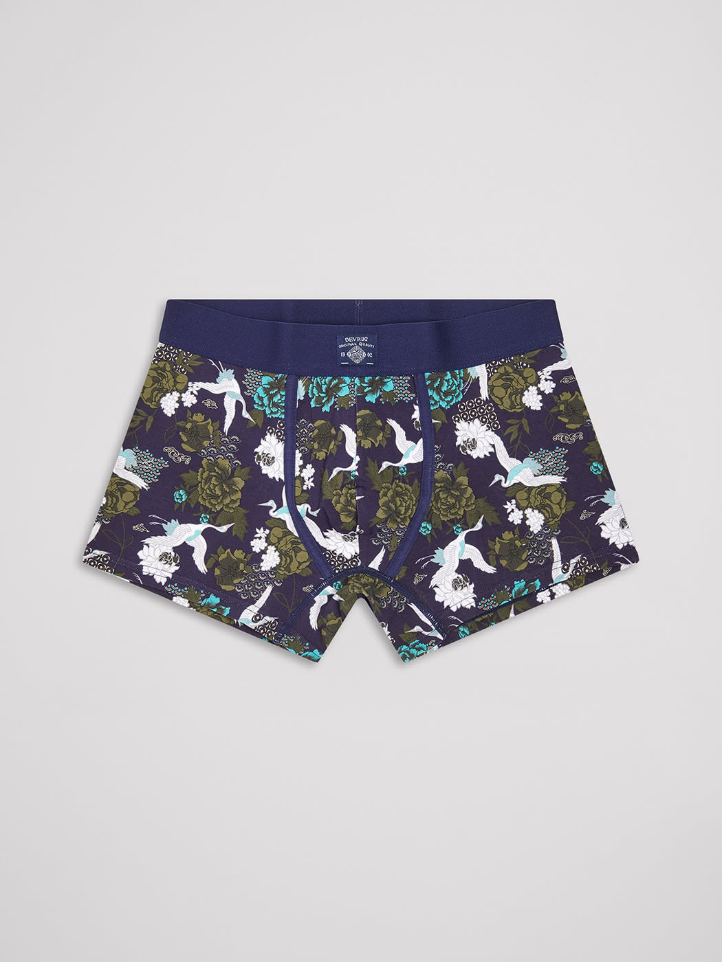 Boxer stretch en coton bio fantaisie - DEVRED 1902