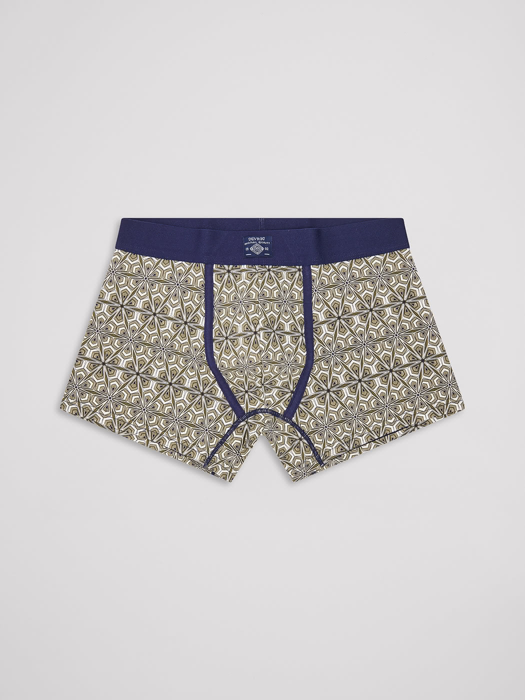 Boxer stretch en coton bio fantaisie - DEVRED 1902