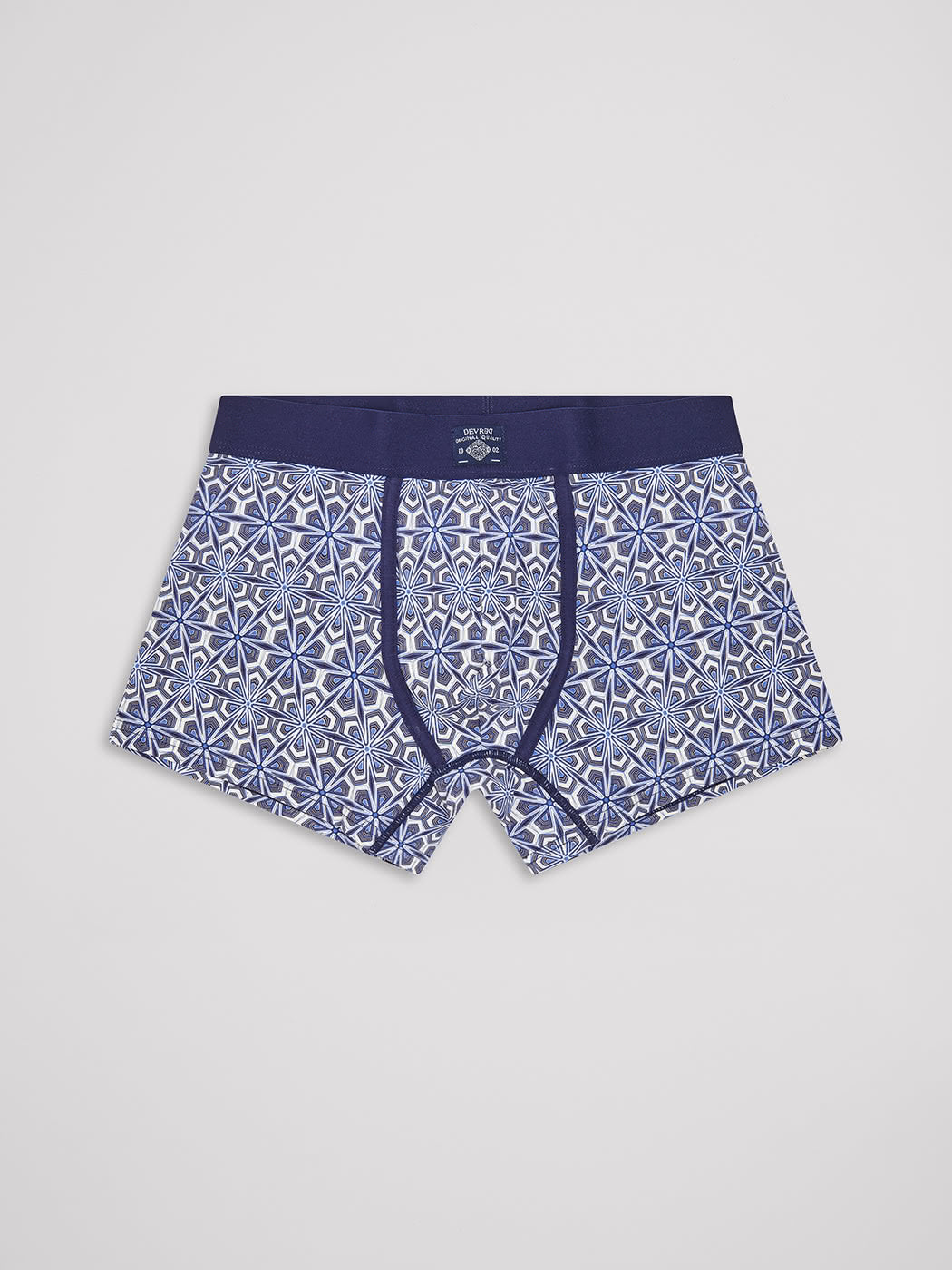 Boxer stretch en coton bio fantaisie - DEVRED 1902