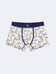 Boxer stretch en coton bio fantaisie - DEVRED 1902