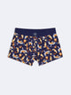 Boxer stretch en coton bio fantaisie - DEVRED 1902