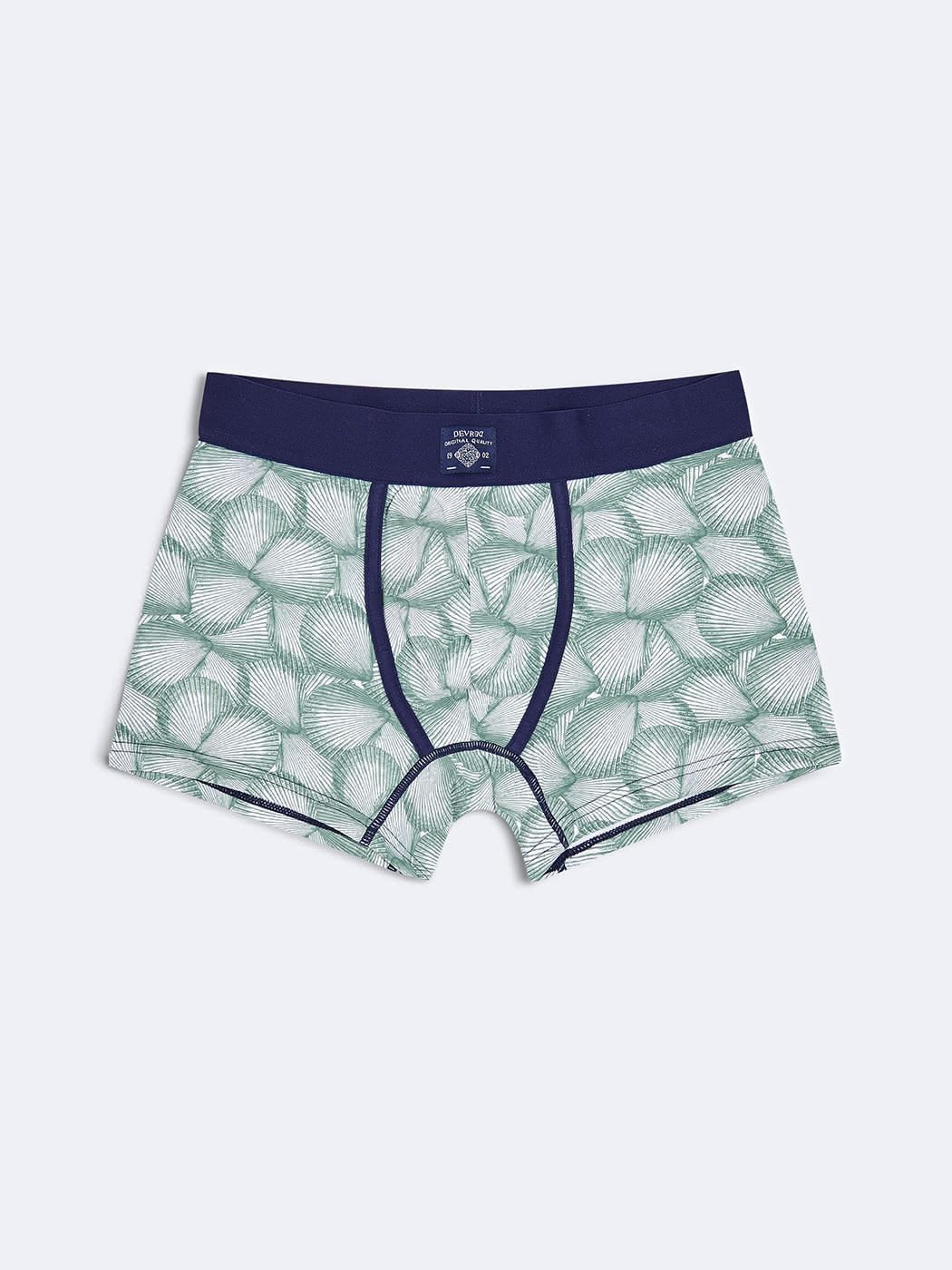 Boxer stretch en coton bio fantaisie - DEVRED 1902