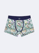Boxer stretch en coton bio fleuri - DEVRED 1902