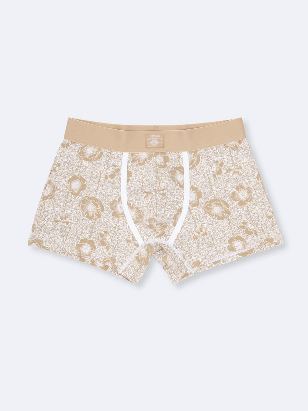 Boxer fleuri en coton élasthanne - DEVRED 1902