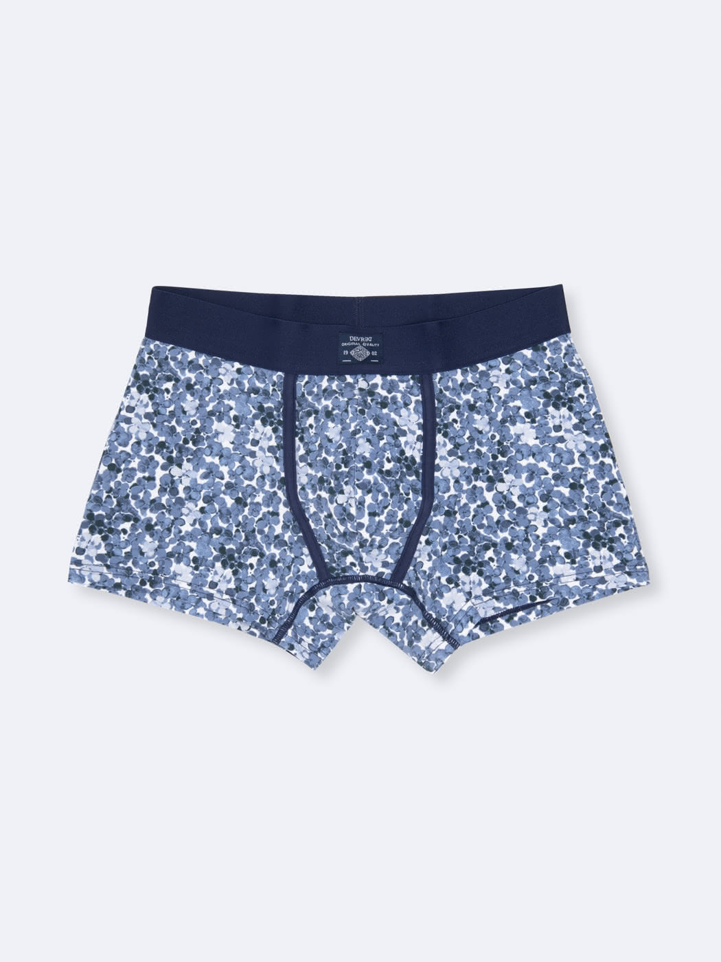 Boxer fleuri en coton élasthanne - DEVRED 1902