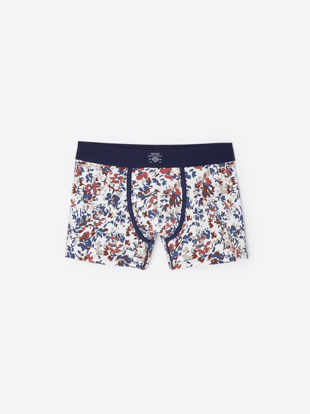 Boxer fleuri en coton élasthanne - DEVRED 1902