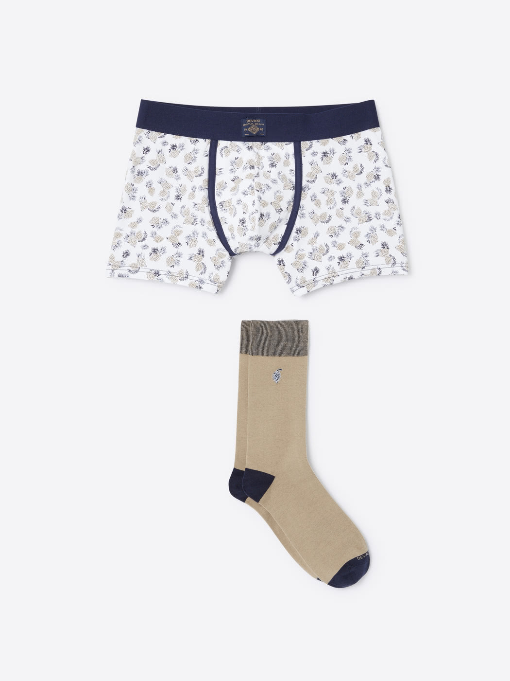 Coffret boxer et chaussettes en coton - DEVRED 1902
