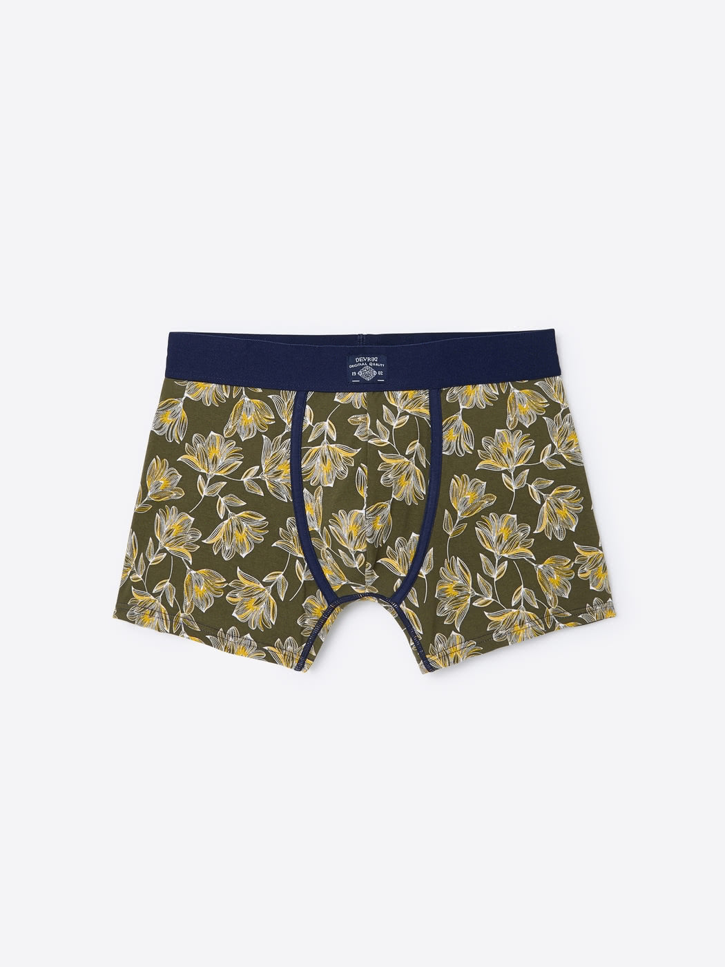 Boxer à fleurs en coton biologique - DEVRED 1902