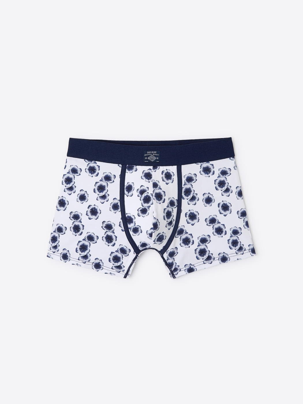 Boxer à fleurs en coton biologique - DEVRED 1902