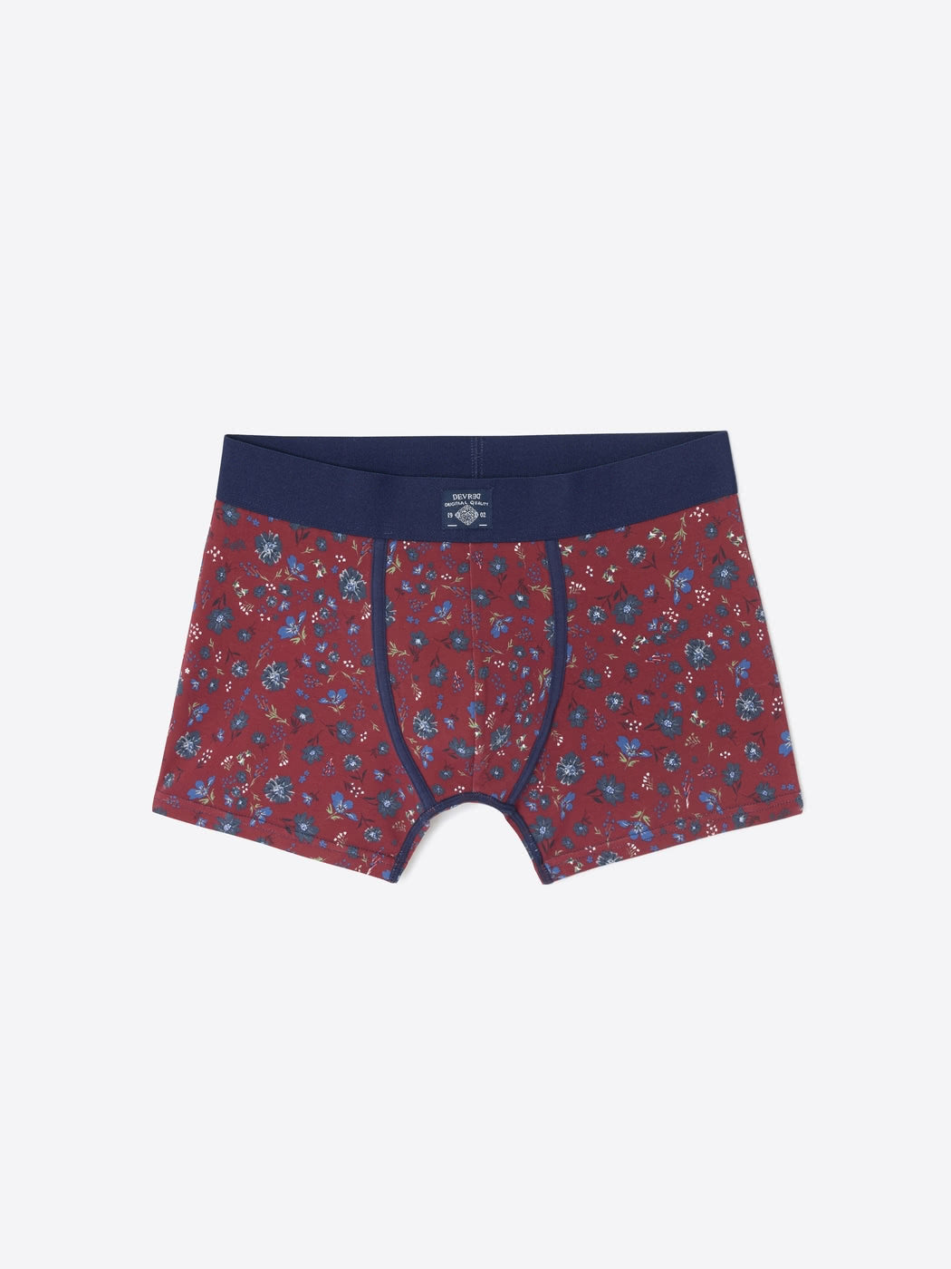 Boxer à fleurs en coton biologique - DEVRED 1902