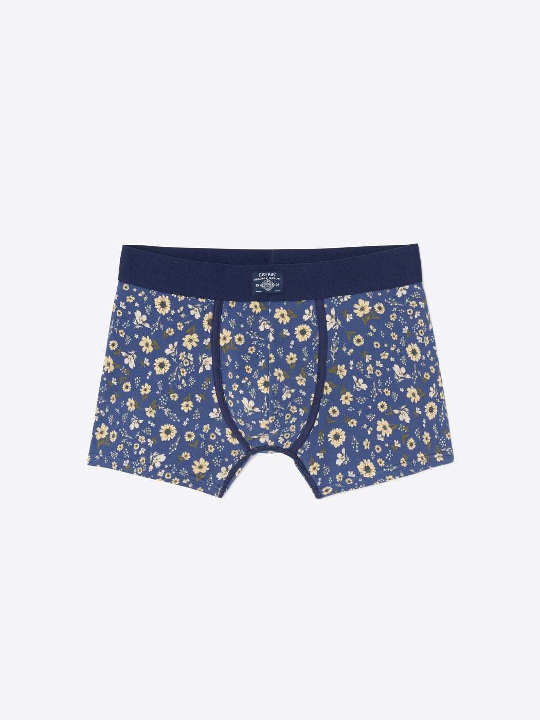 Boxer à fleurs en coton biologique - DEVRED 1902
