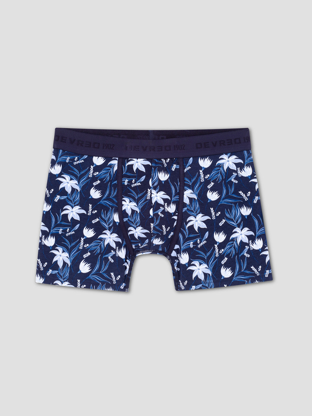 Boxer en coton stretch fleuri - DEVRED 1902