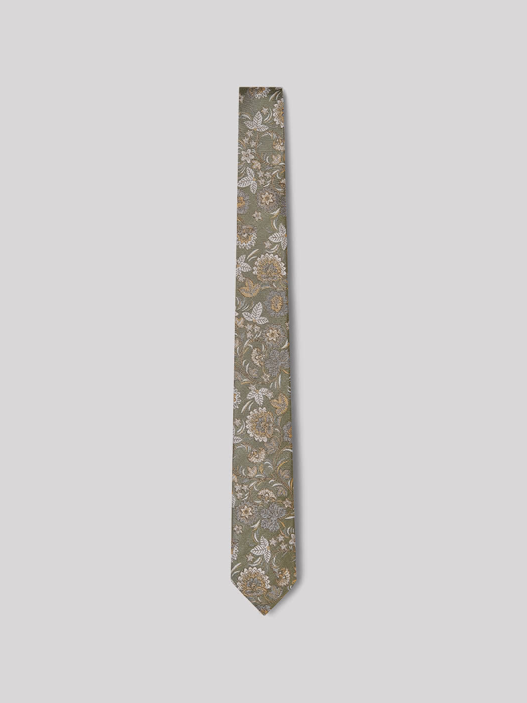 Cravate en soie mélangée fleurie - DEVRED 1902