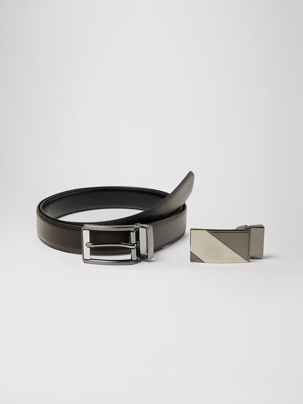 Coffret ceinture en cuir 2 boucles - DEVRED 1902