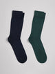 Lot de 2 paires de chaussettes unies - DEVRED 1902