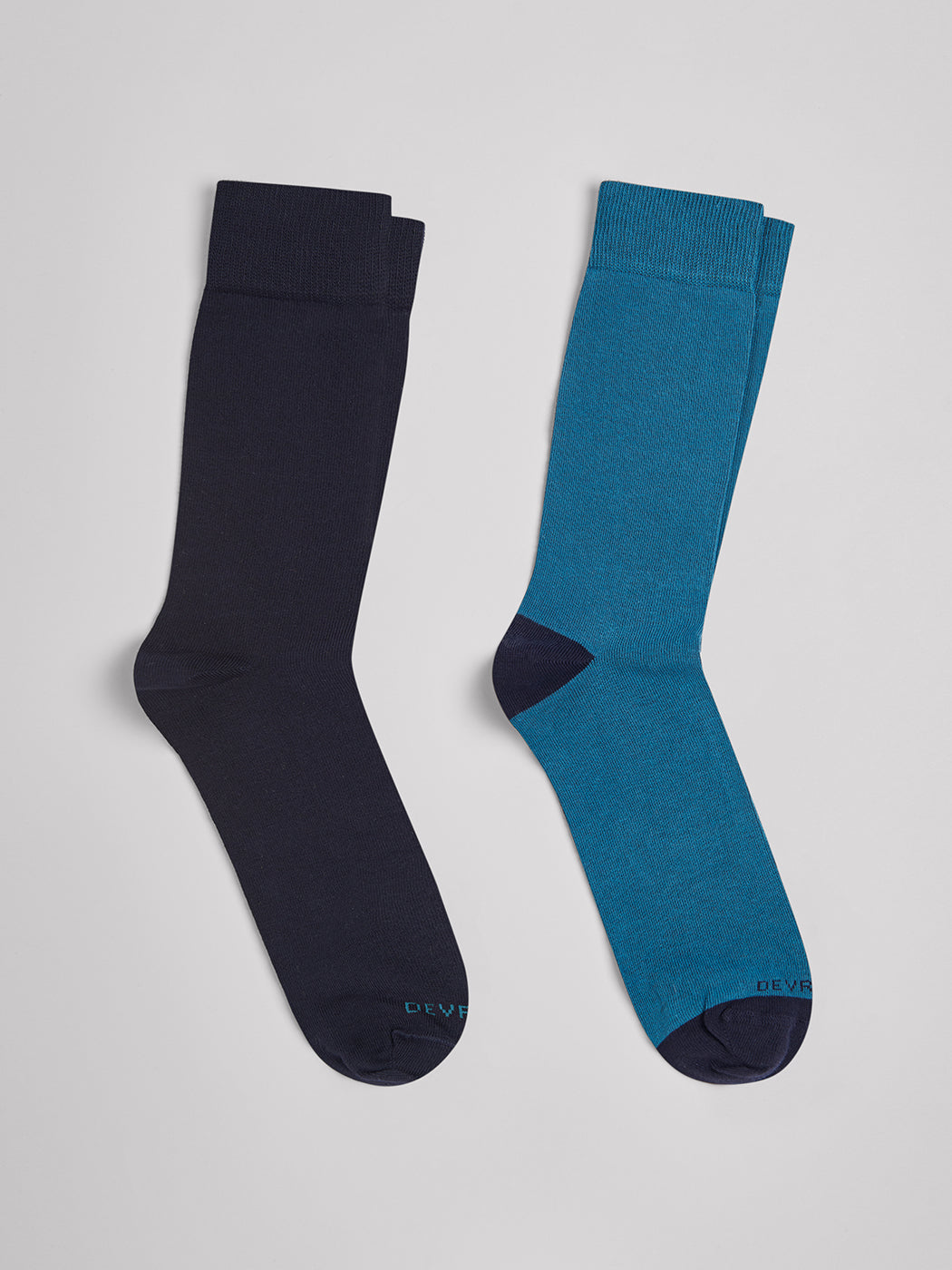 Lot de 2 paires de chaussettes unies - DEVRED 1902