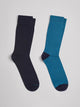 Lot de 2 paires de chaussettes unies - DEVRED 1902