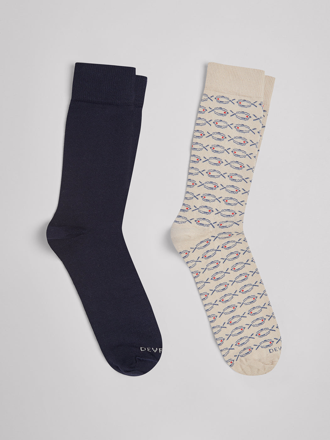 Lot de 2 paires de chaussettes fantaisie - DEVRED 1902