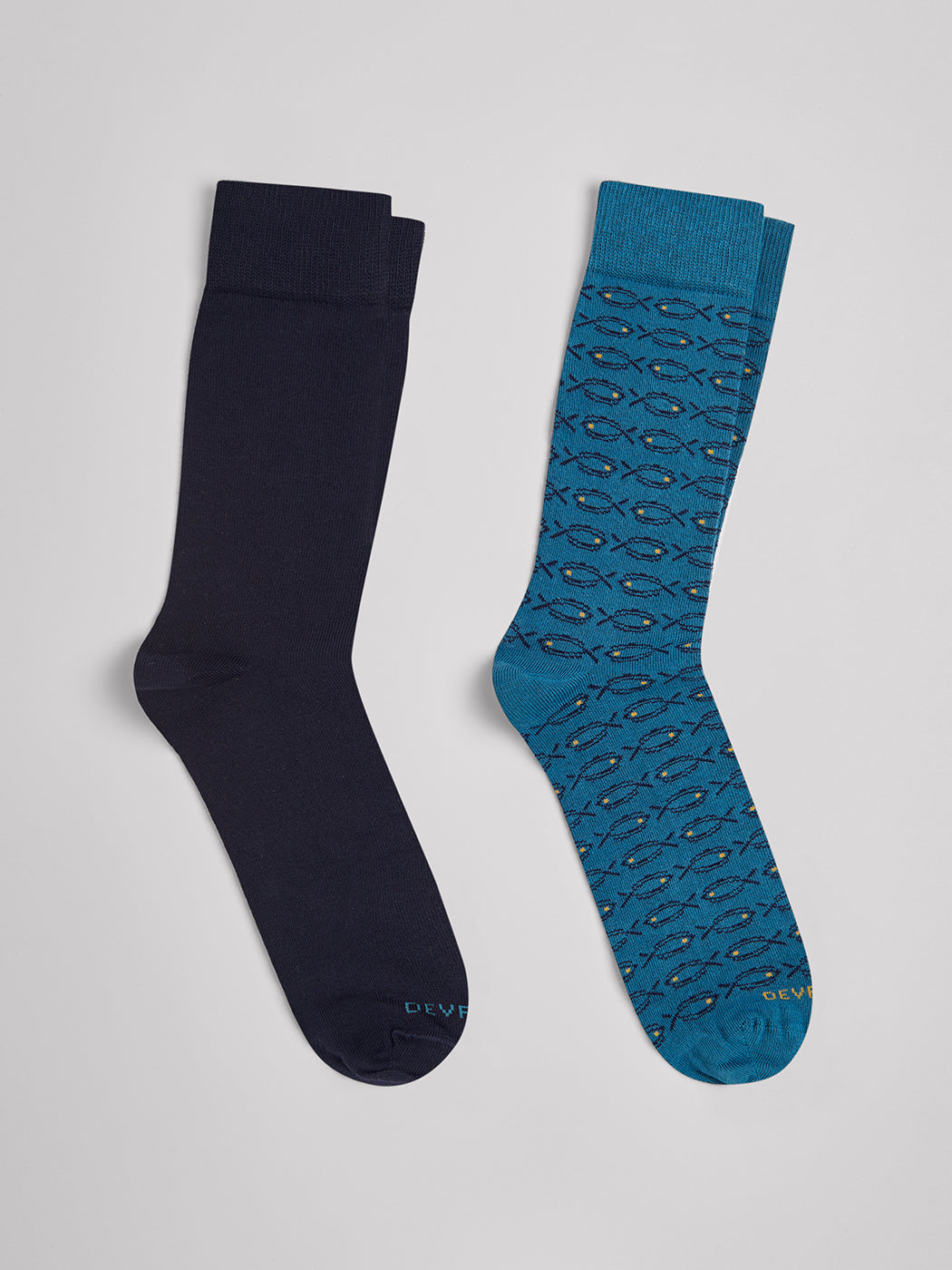 Lot de 2 paires de chaussettes fantaisie - DEVRED 1902