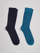 Lot de 2 paires de chaussettes fantaisie - DEVRED 1902