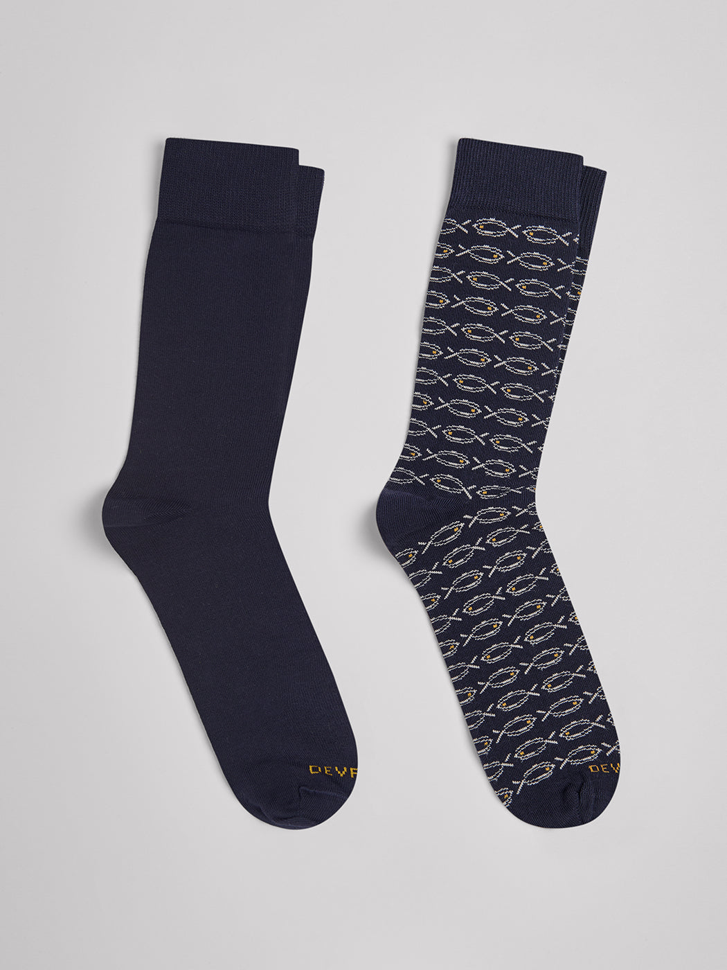 Lot de 2 paires de chaussettes fantaisie - DEVRED 1902