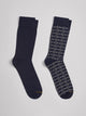 Lot de 2 paires de chaussettes fantaisie - DEVRED 1902