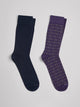 Lot de 2 paires de chaussettes fantaisie - DEVRED 1902