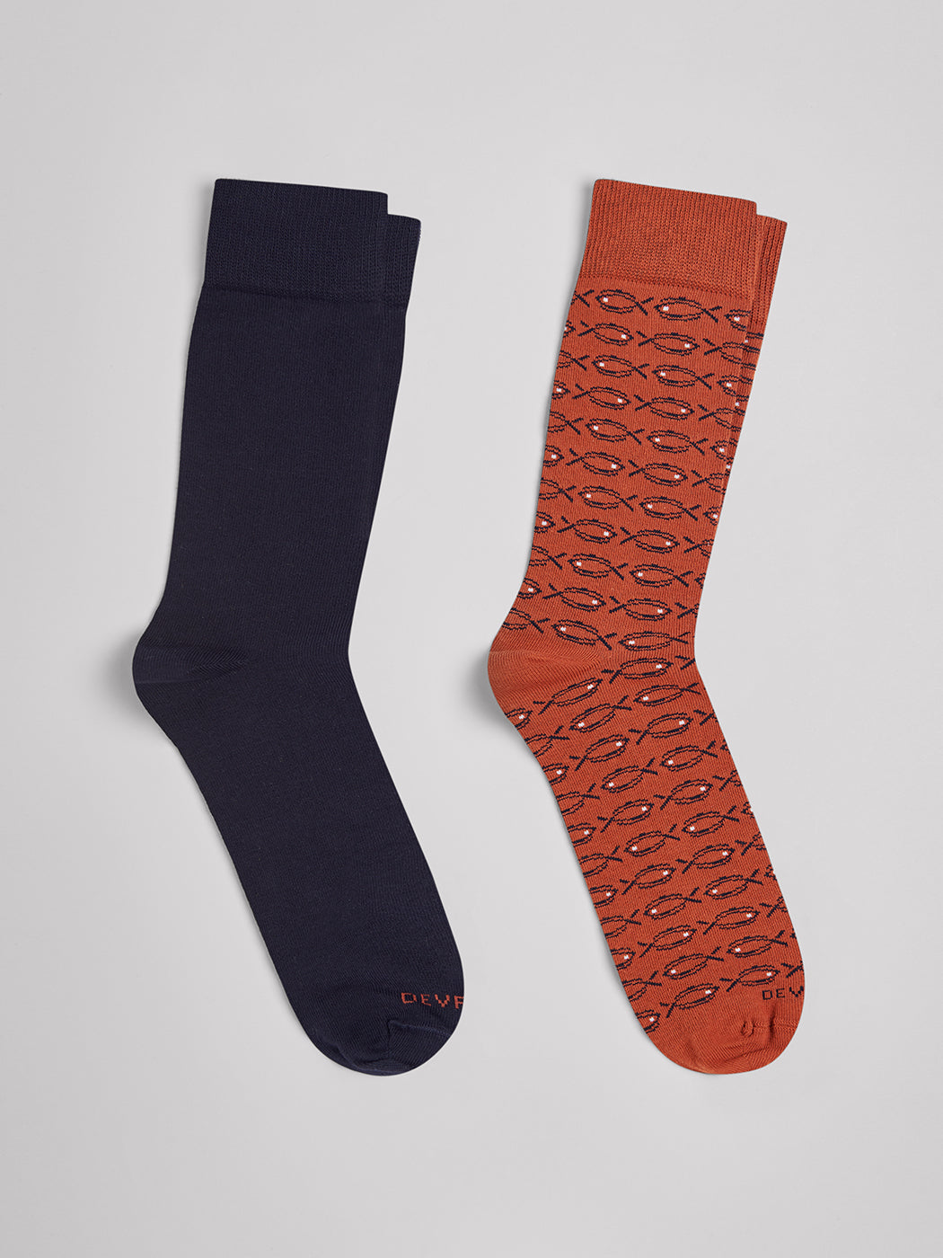 Lot de 2 paires de chaussettes fantaisie - DEVRED 1902
