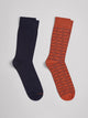 Lot de 2 paires de chaussettes fantaisie - DEVRED 1902