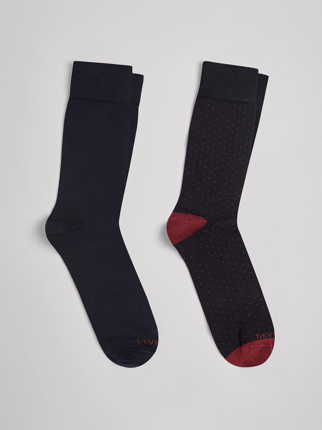 Lot de 2 paires de chaussettes fantaisie - DEVRED 1902