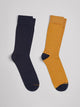Lot de 2 paires de chaussettes fantaisie - DEVRED 1902