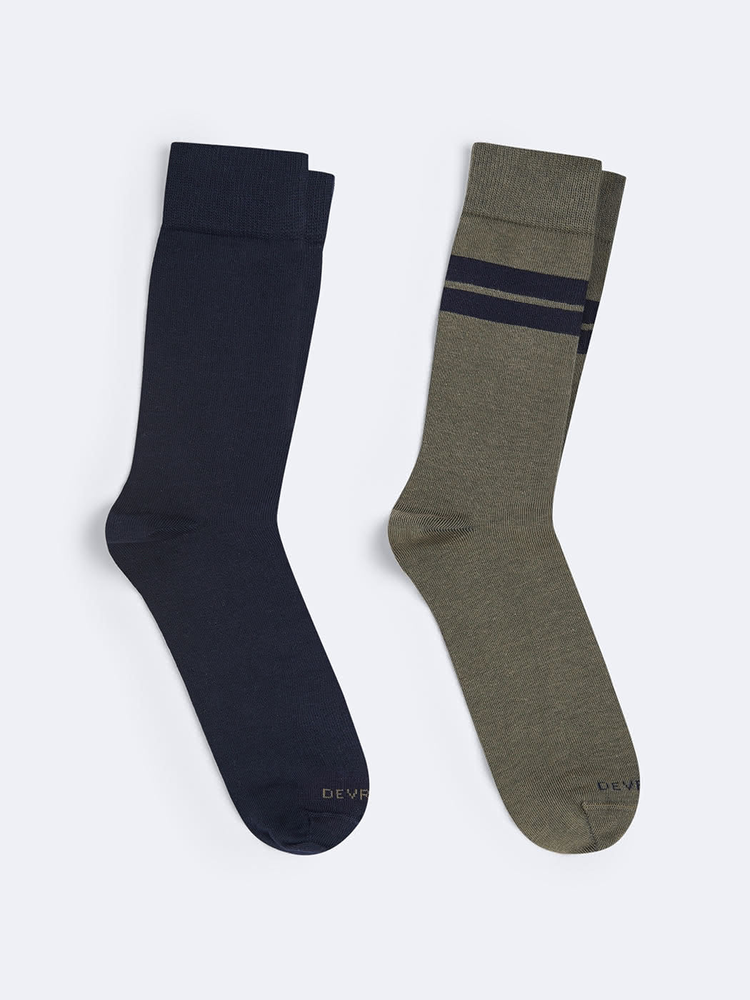 Chaussettes en coton bio rayé - DEVRED 1902