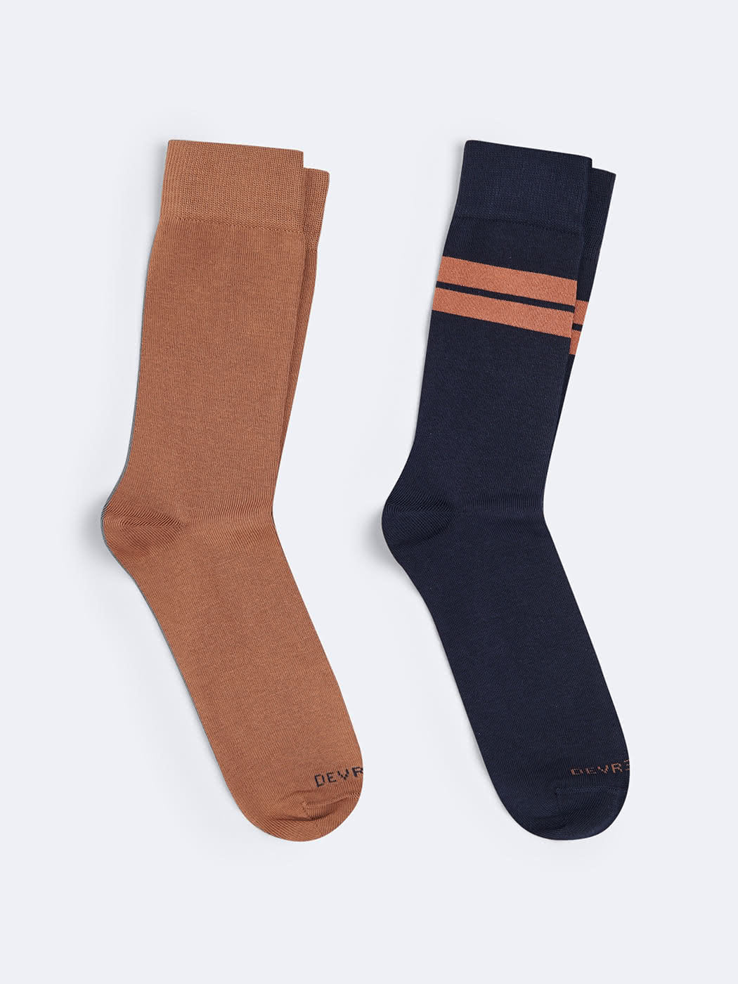 Chaussettes en coton bio rayé - DEVRED 1902