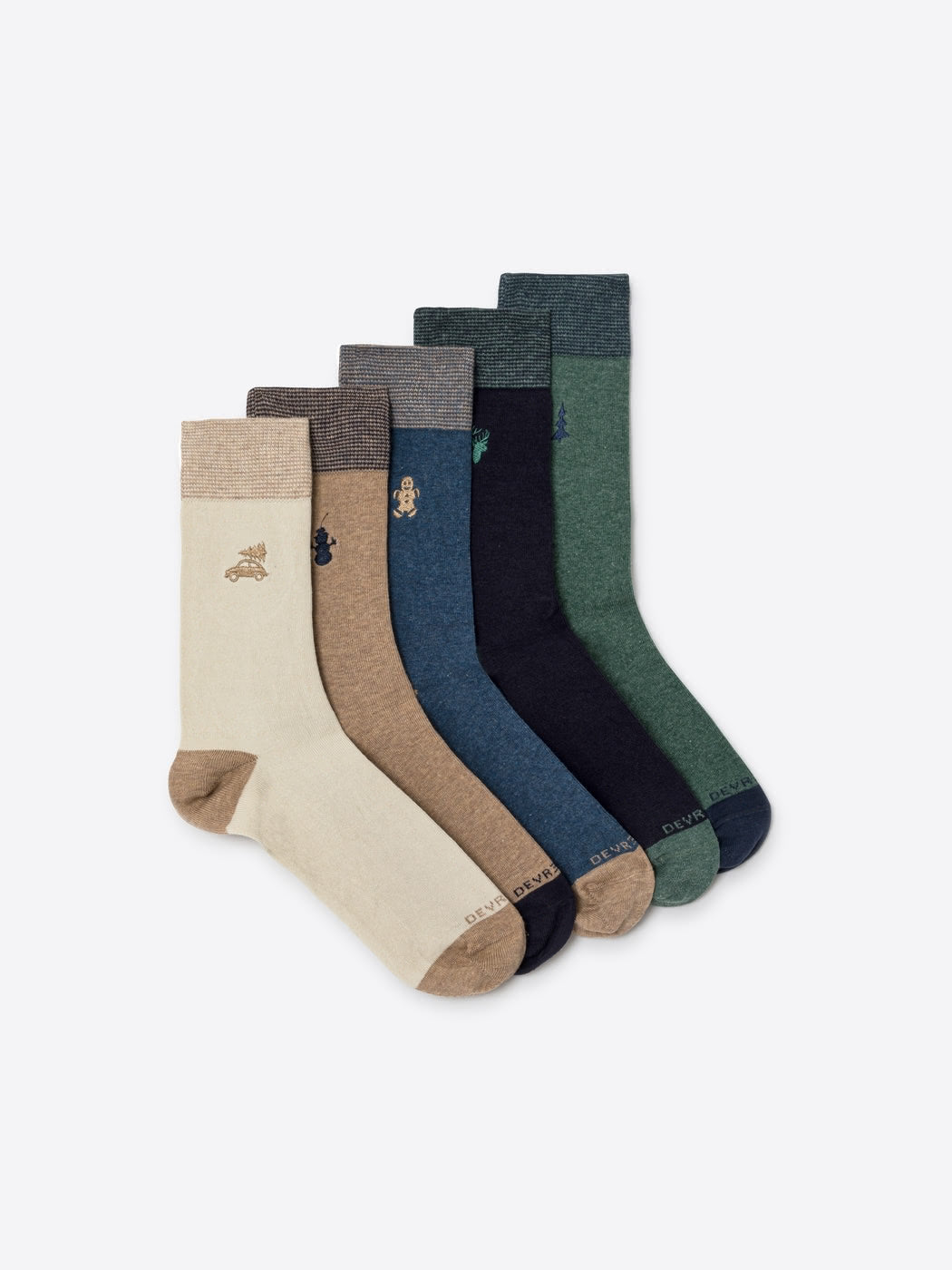 Coffret chaussettes en coton brodées - DEVRED 1902
