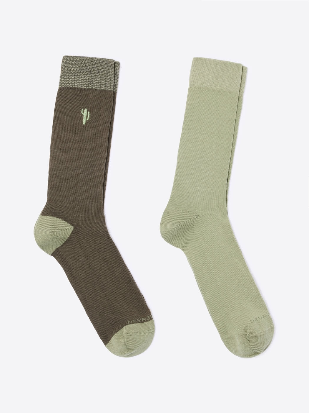Lot de chaussettes bicolore et broderie - DEVRED 1902