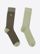 Lot de chaussettes bicolore et broderie - DEVRED 1902