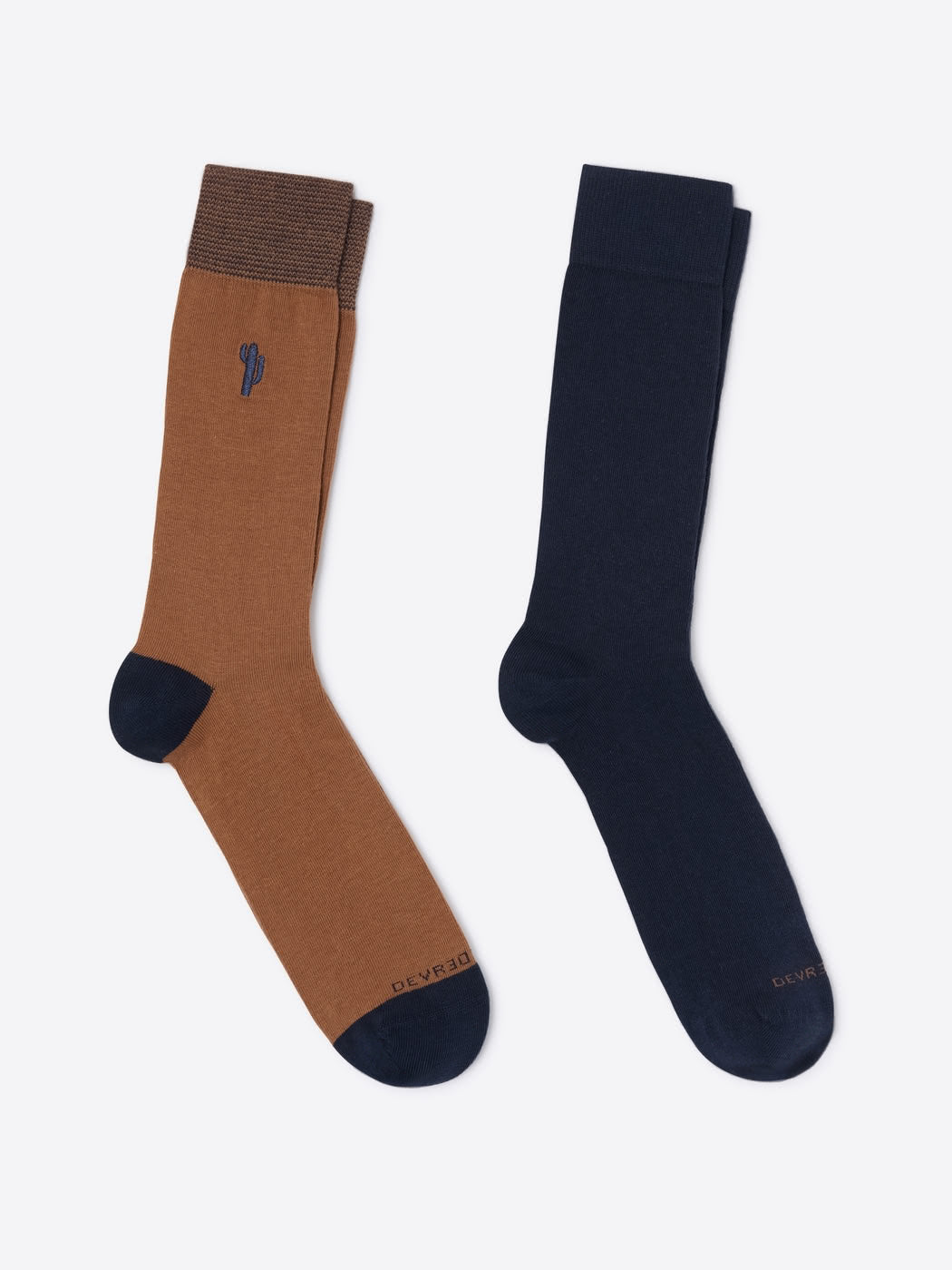 Lot de chaussettes bicolore et broderie - DEVRED 1902