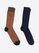 Lot de chaussettes bicolore et broderie - DEVRED 1902