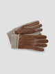 Gants bi-matière cuir et maille - DEVRED 1902