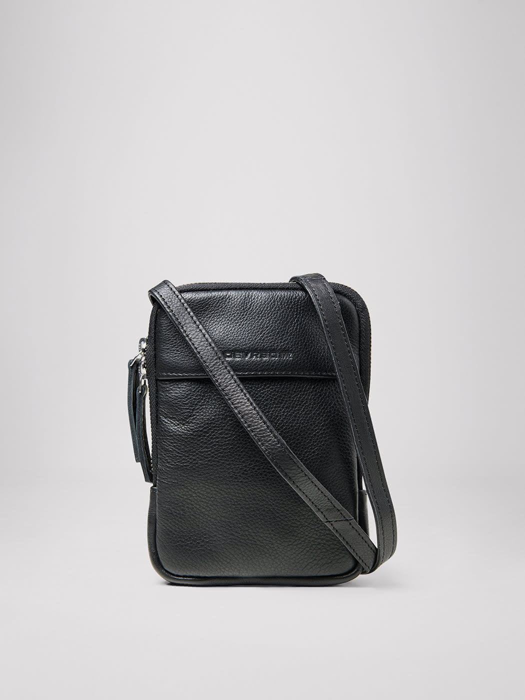 Petit sac bandoulière en cuir uni - DEVRED 1902