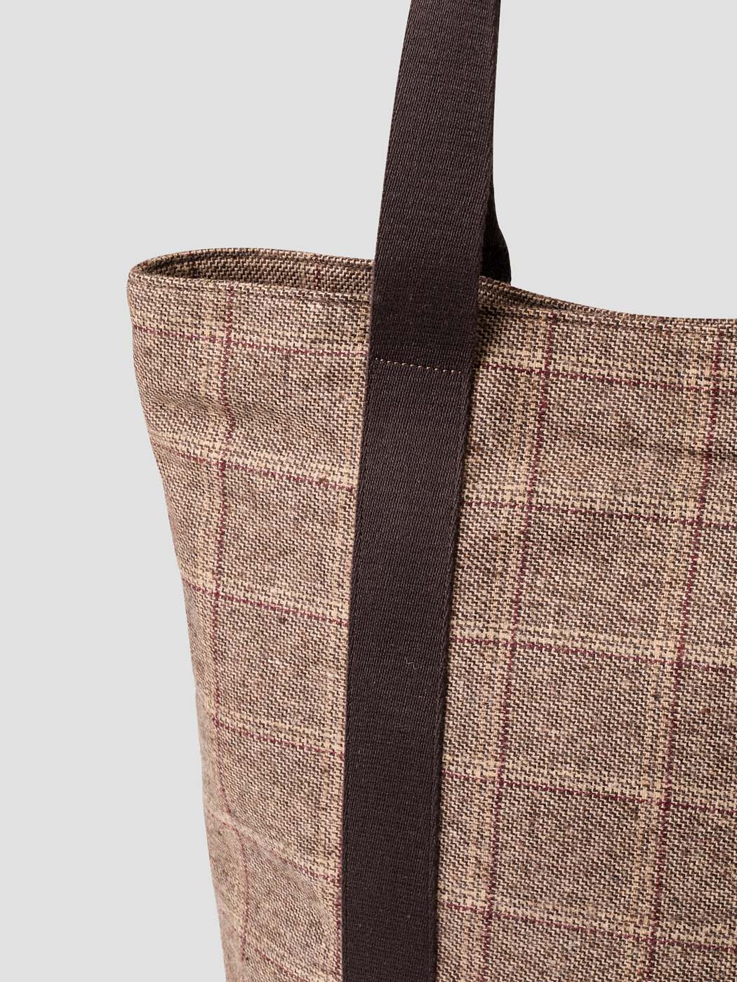 Tote bag en tissu à carreaux - DEVRED 1902