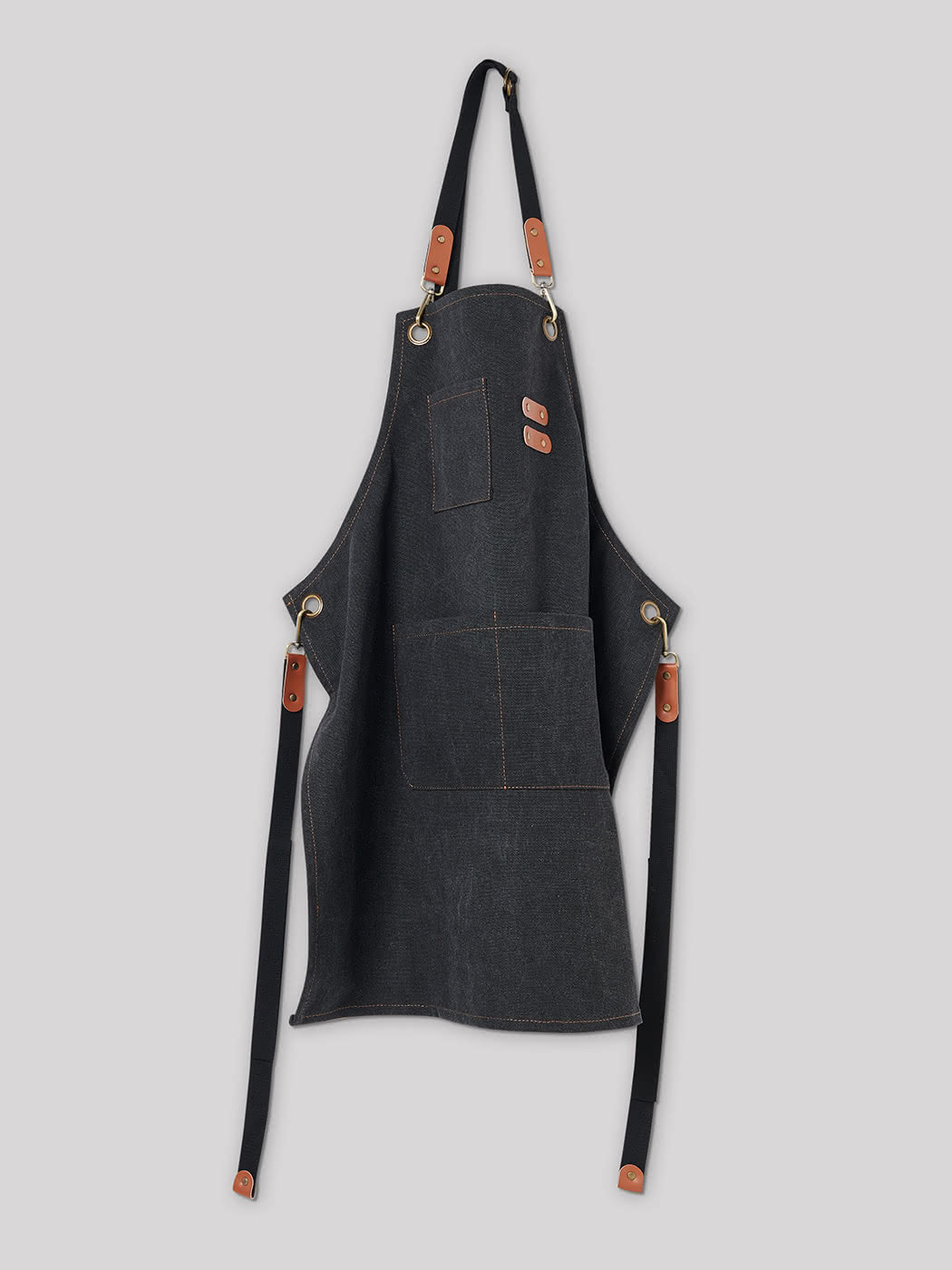 Tablier en twill et cuir multifonction - DEVRED 1902