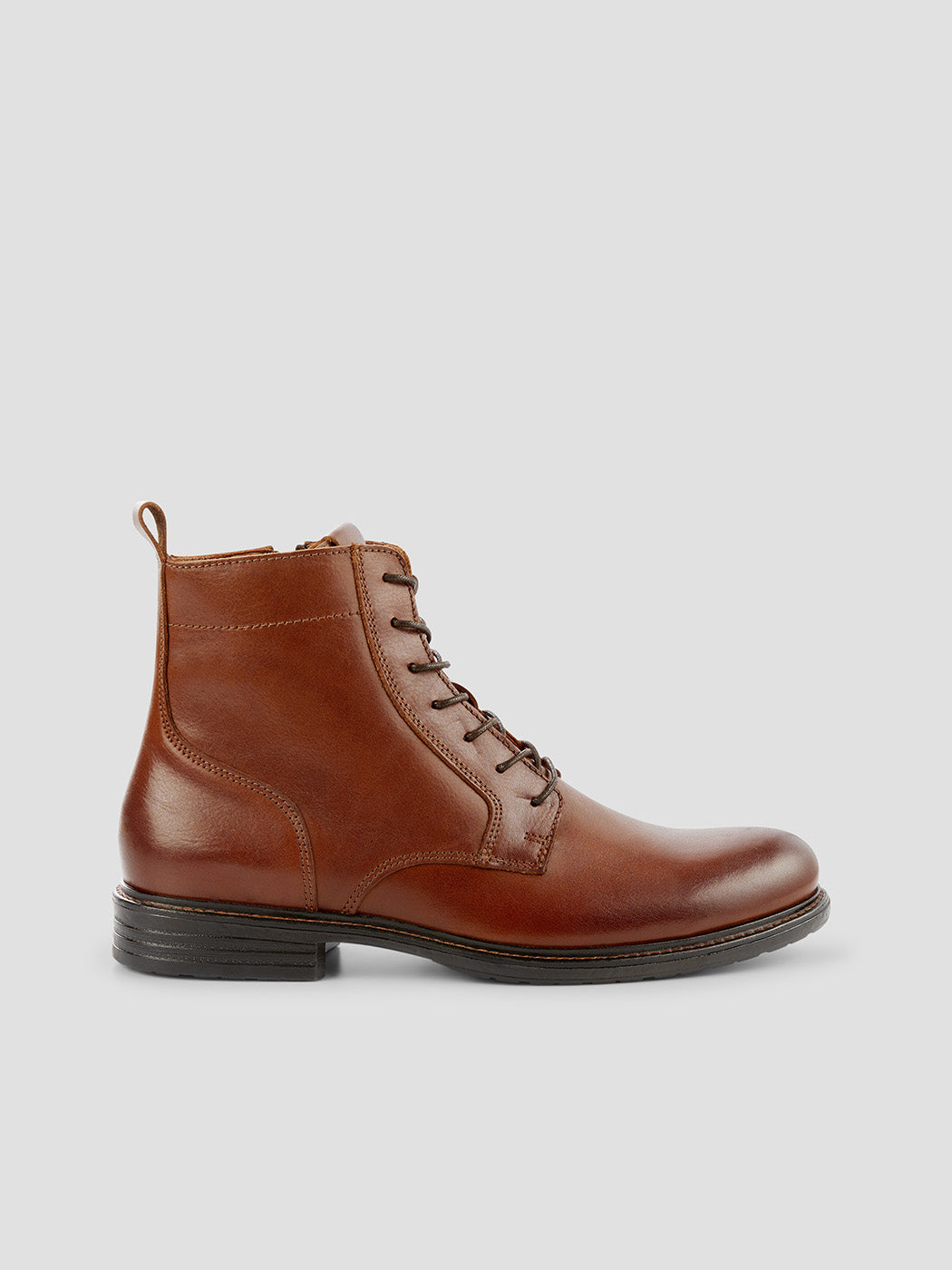 Bottines en cuir à lacets et zip - DEVRED 1902