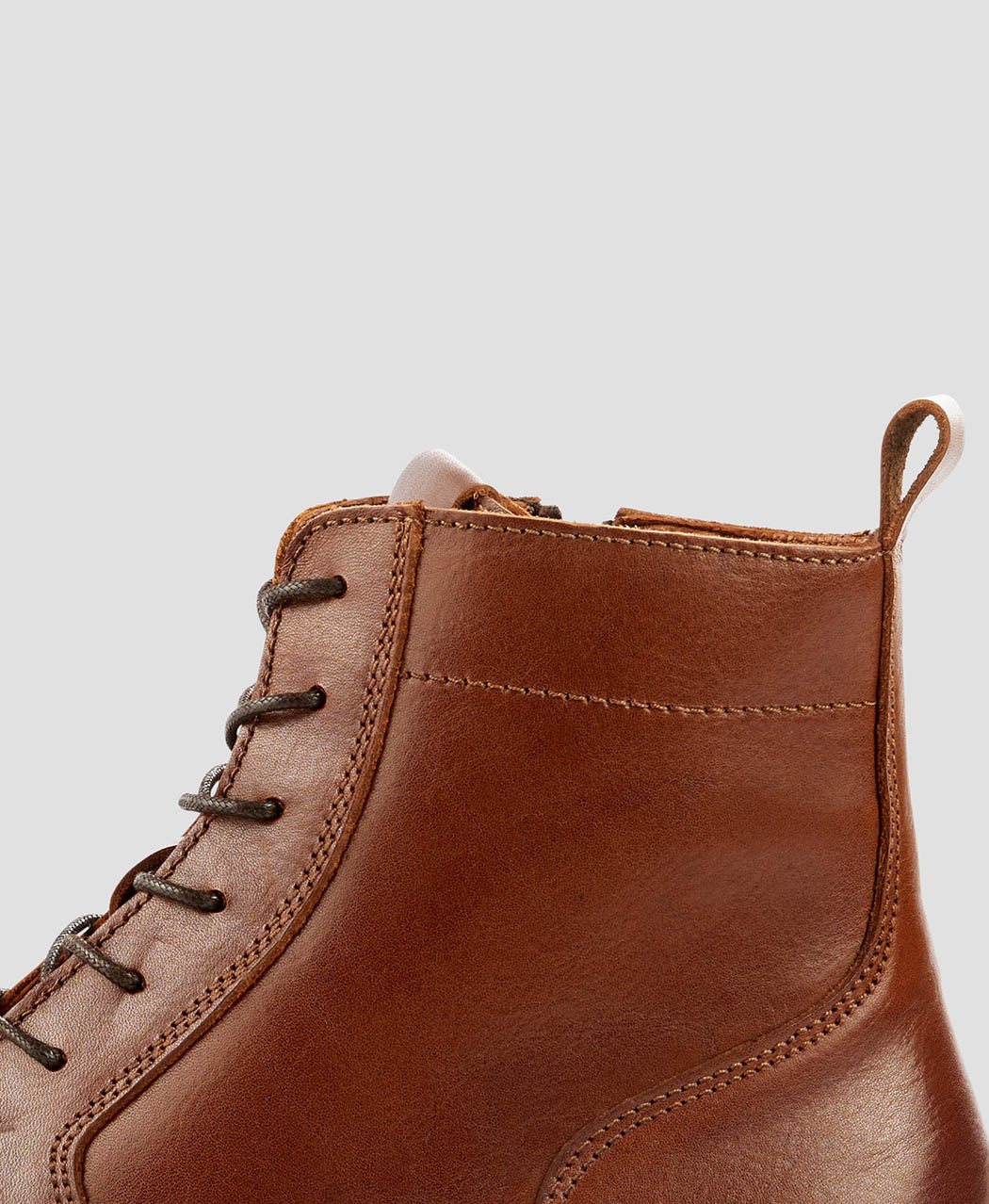 Bottines en cuir à lacets et zip - DEVRED 1902