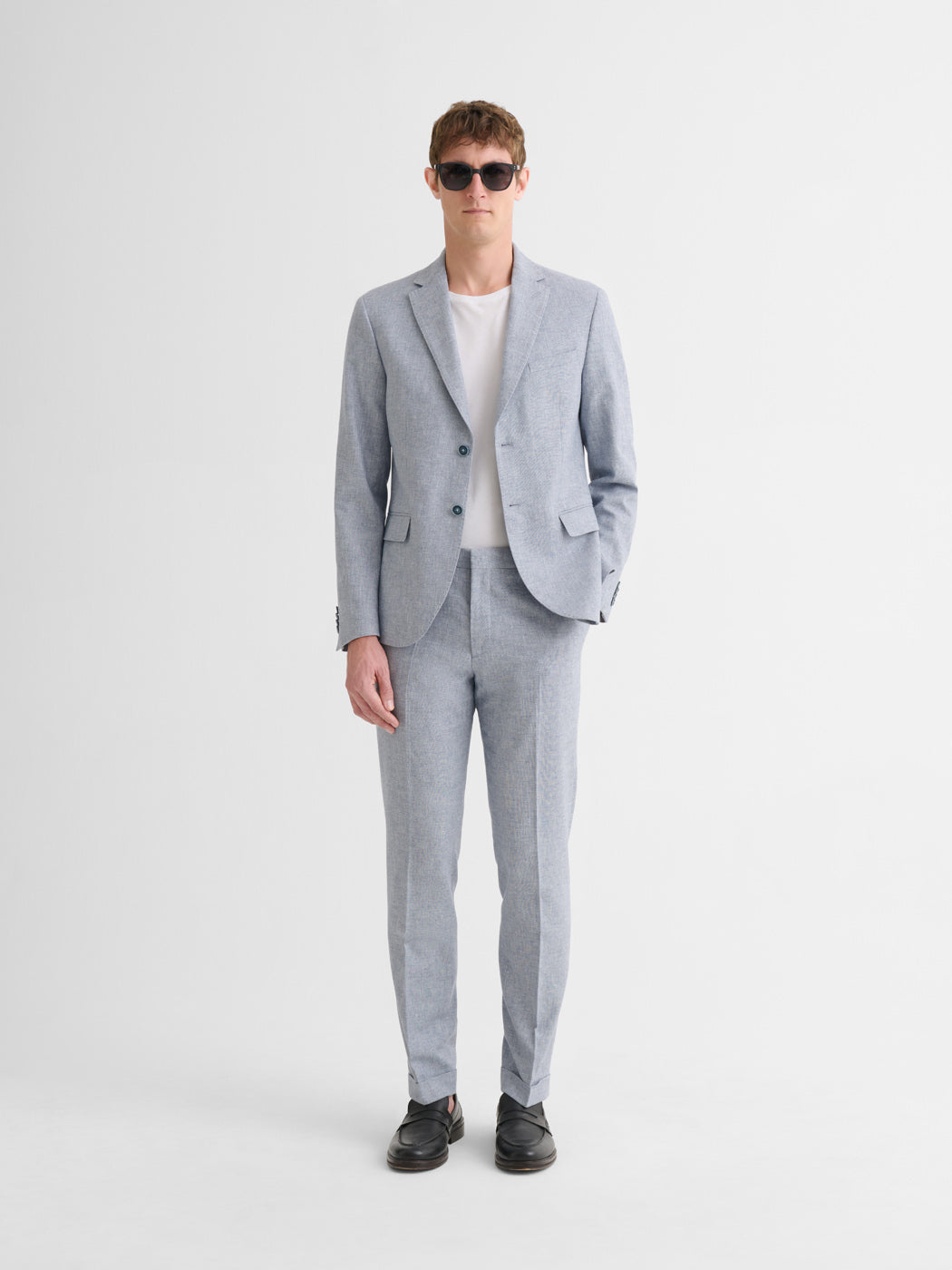 Veste de costume slim en coton lin - DEVRED 1902