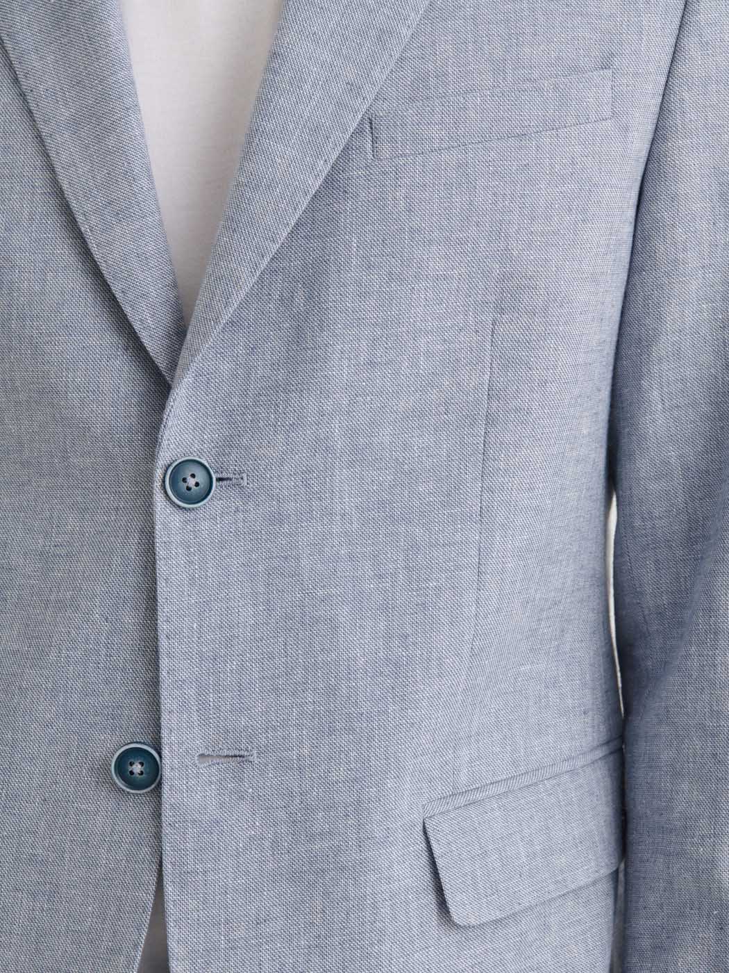 Veste de costume slim en coton lin - DEVRED 1902
